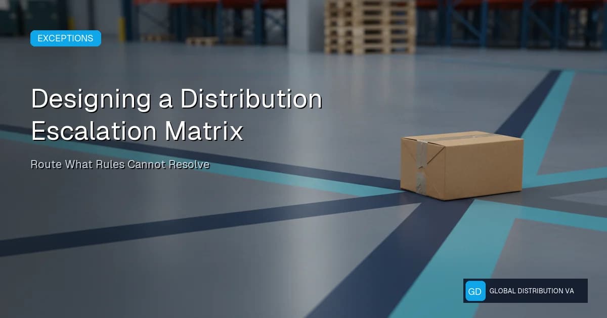 Editorial distribution operations scene for distribution escalation matrix
