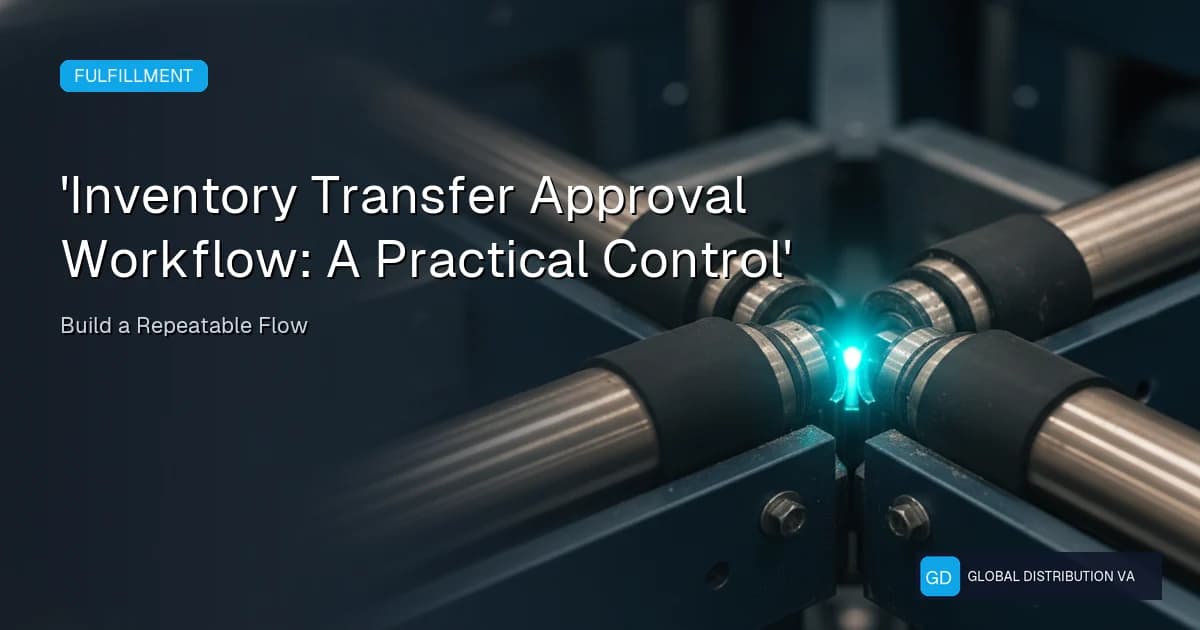 Editorial distribution operations scene for inventory transfer approval workflow