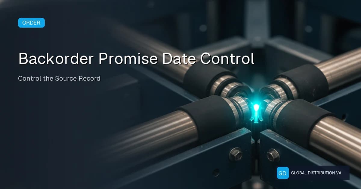 Editorial distribution operations graphic for Backorder Promise Date Control