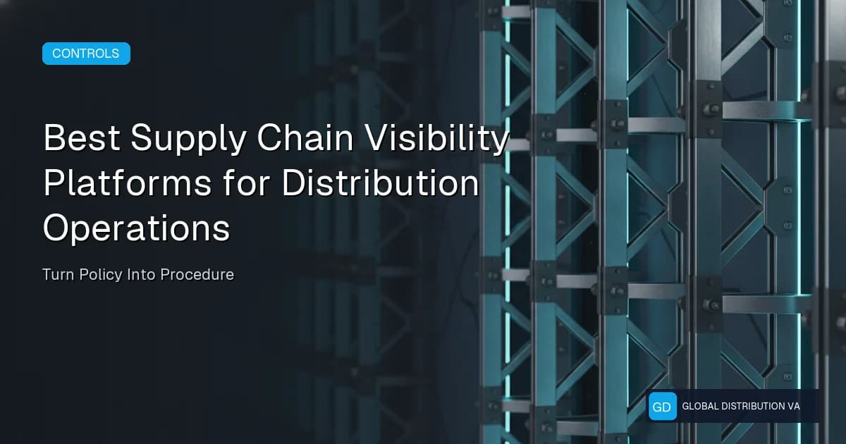 Article graphic about supply chain visibility workflow controls