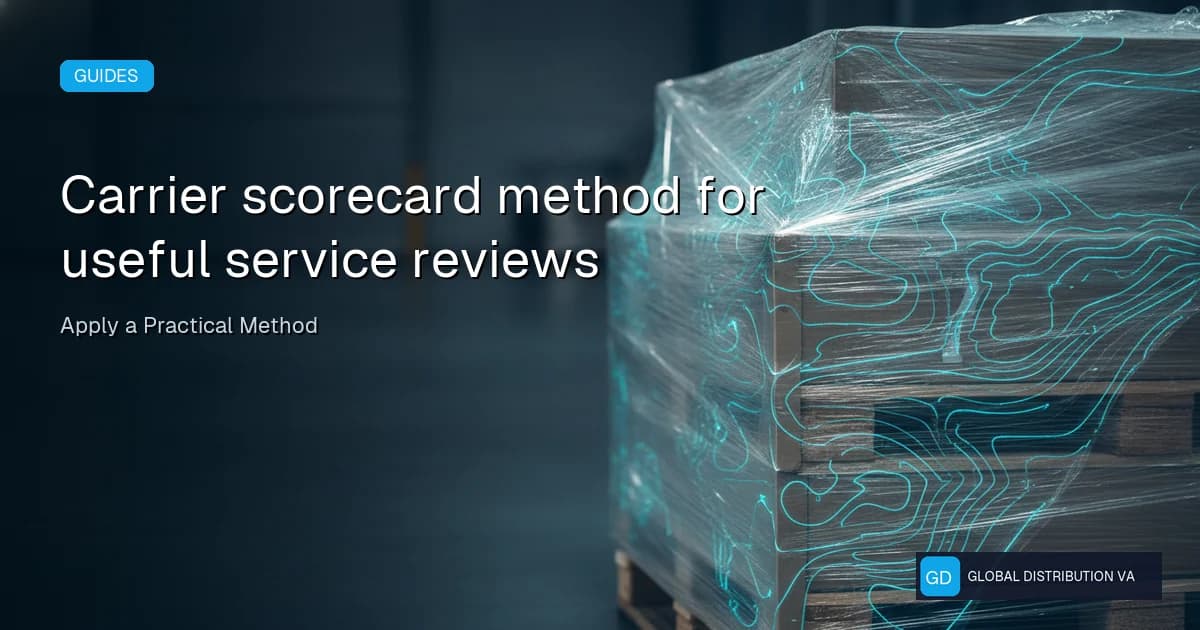 Carrier scorecard workflow for distribution teams