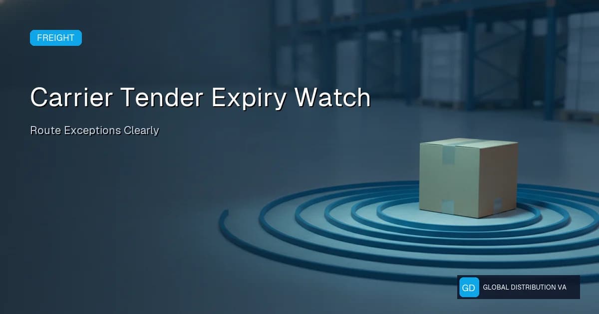 Editorial distribution operations graphic for Carrier Tender Expiry Watch