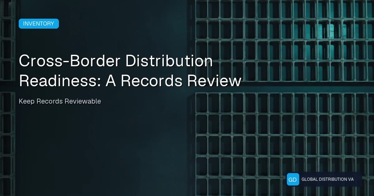 Article graphic about cross-border logistics workflow controls