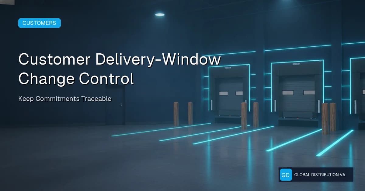 Customer delivery-window change control
