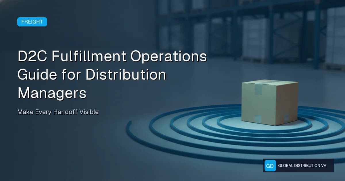 Article graphic about d2c fulfillment operations workflow controls