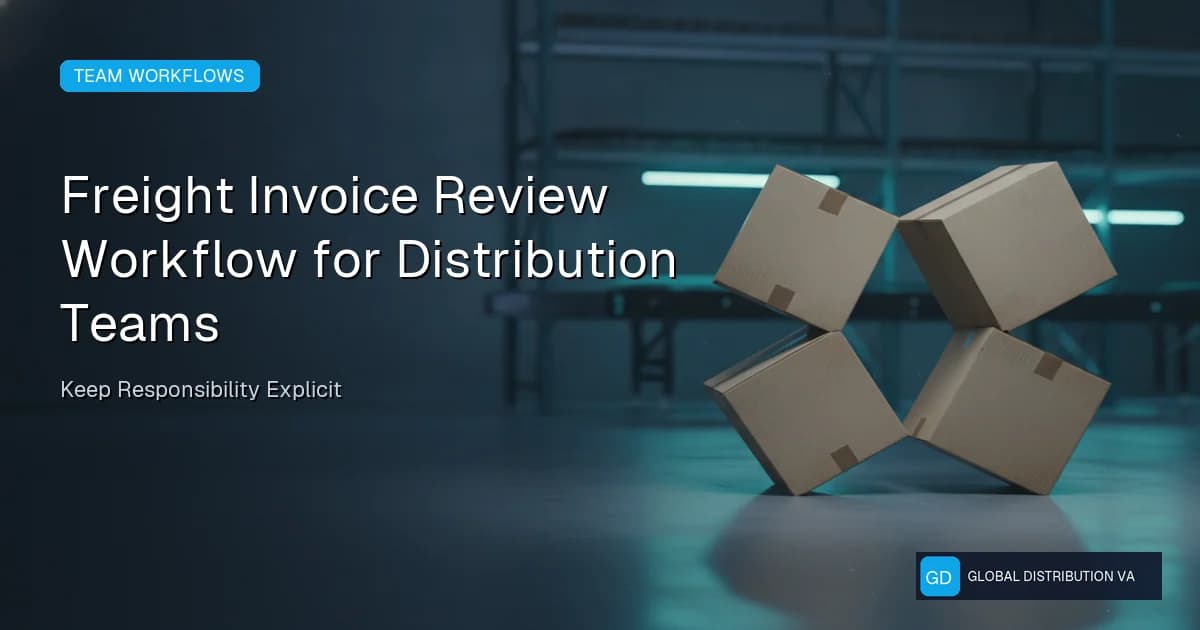 Article graphic about freight cost reduction workflow controls