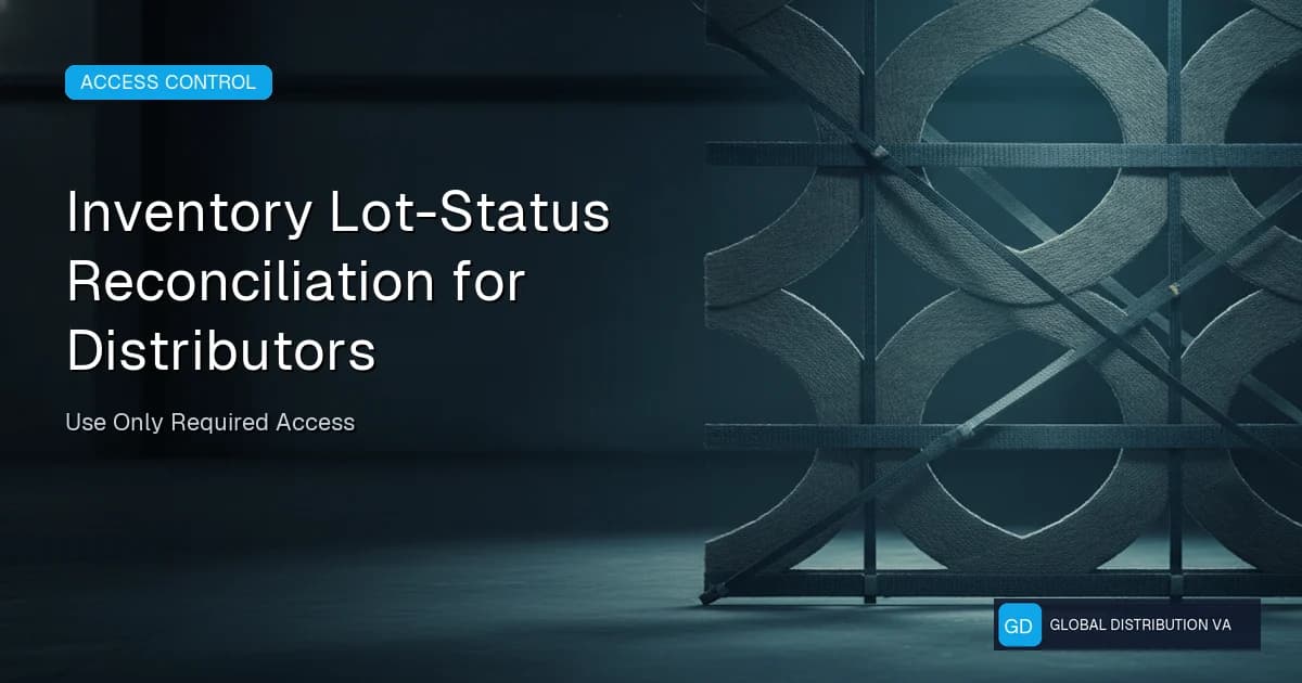 Inventory lot-status reconciliation for distributors