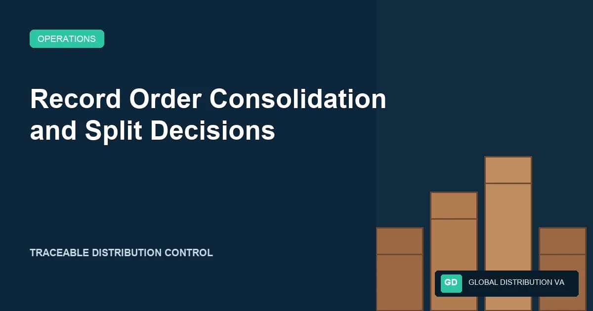 Record Order Consolidation and Split Decisions