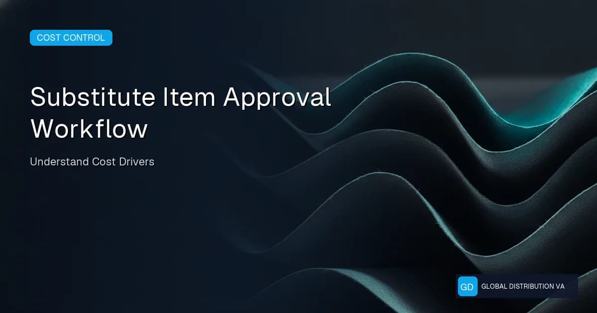 Operational record illustration for Substitute Item Approval Workflow