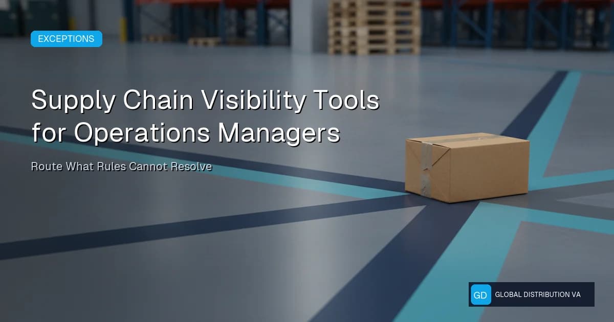 Article graphic about supply chain visibility workflow controls