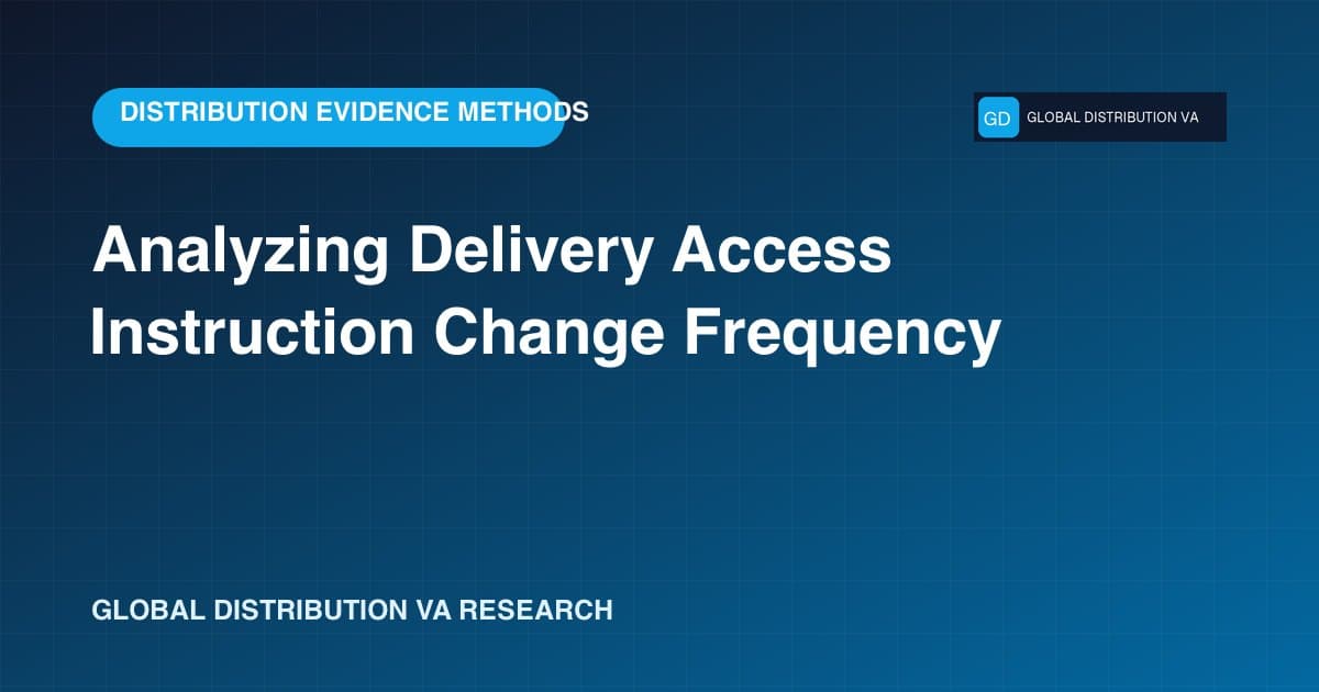 Analyzing Delivery Access Instruction Change Frequency