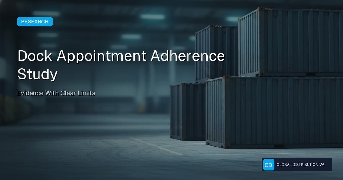 Editorial research graphic for Dock Appointment Adherence Study