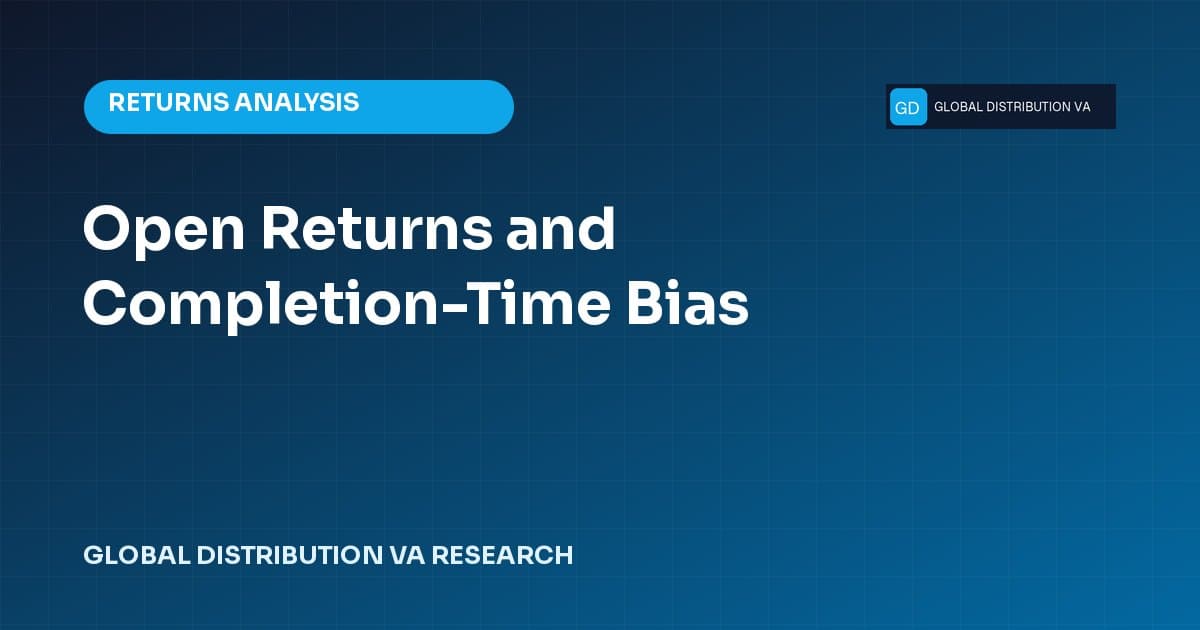 Open Returns and Completion-Time Bias research title card