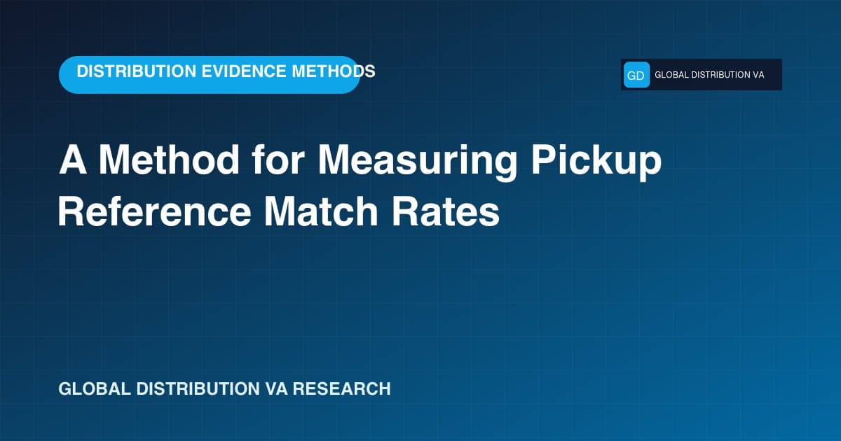 A Method for Measuring Pickup Reference Match Rates