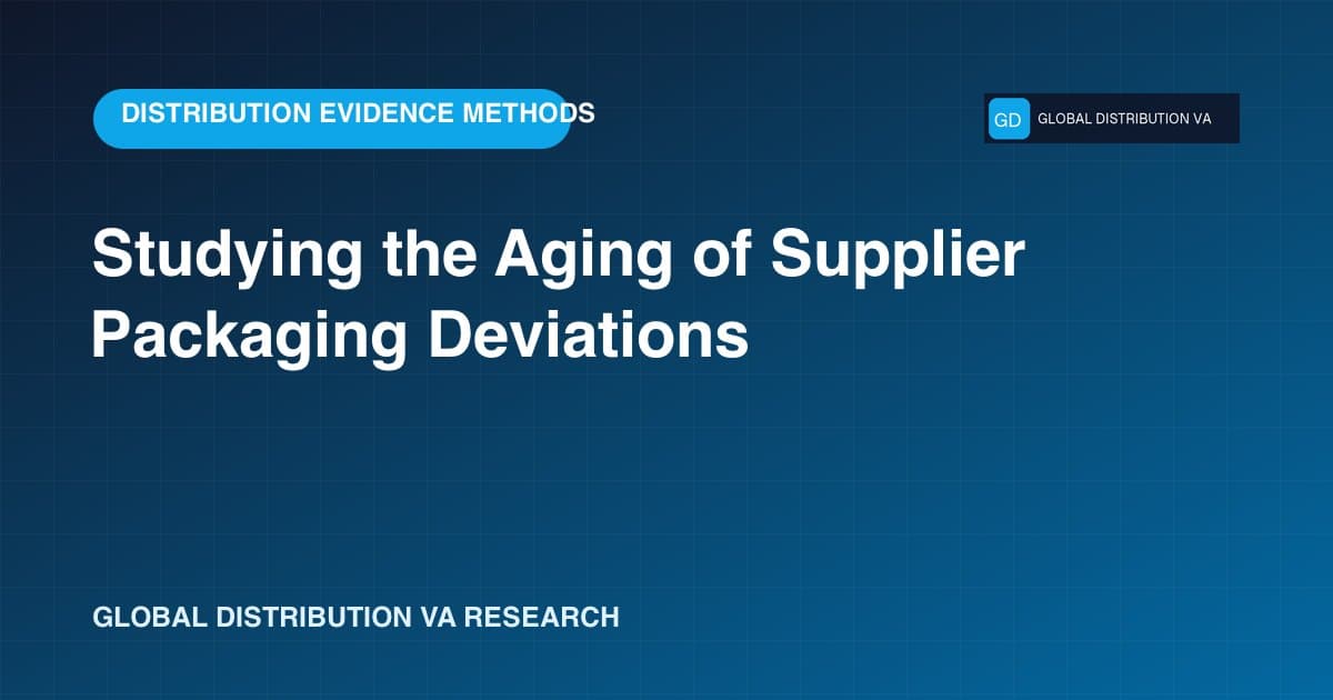 Studying the Aging of Supplier Packaging Deviations