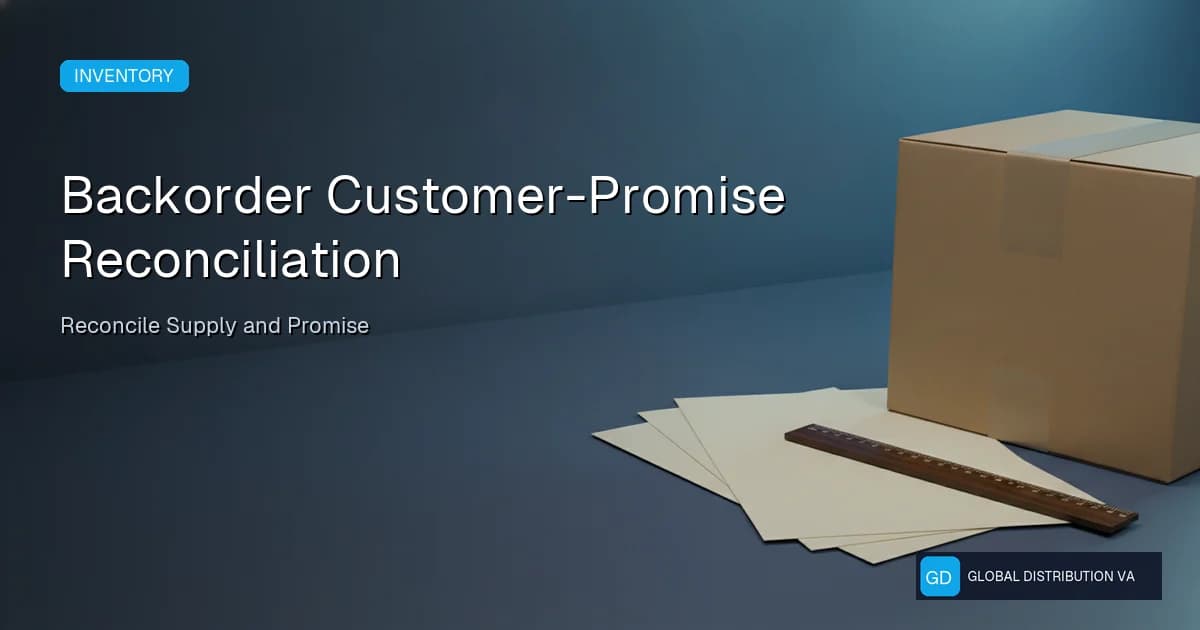 Backorder customer-promise reconciliation