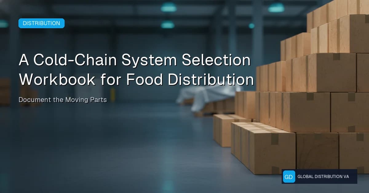 Article graphic about food and beverage cold chain workflow controls