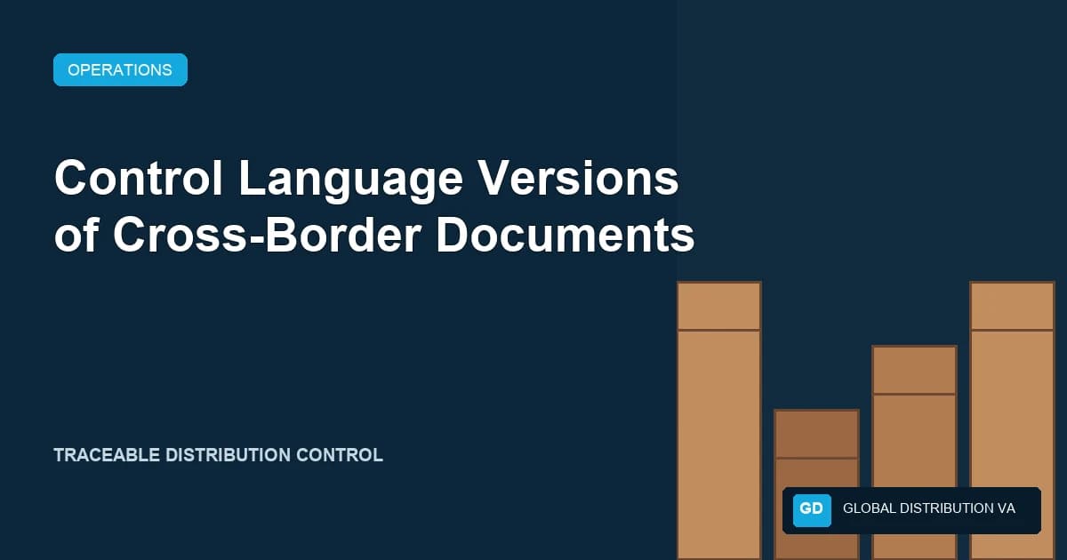 Control Language Versions of Cross-Border Documents