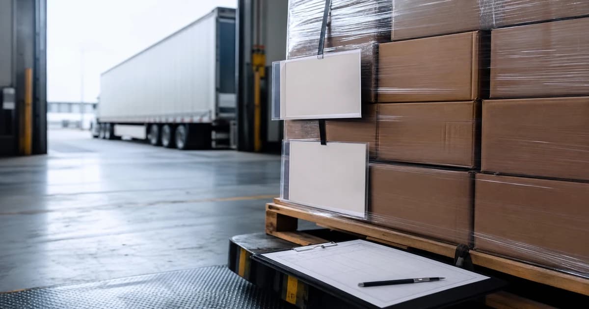 Editorial distribution operations scene for cross-dock staging reconciliation