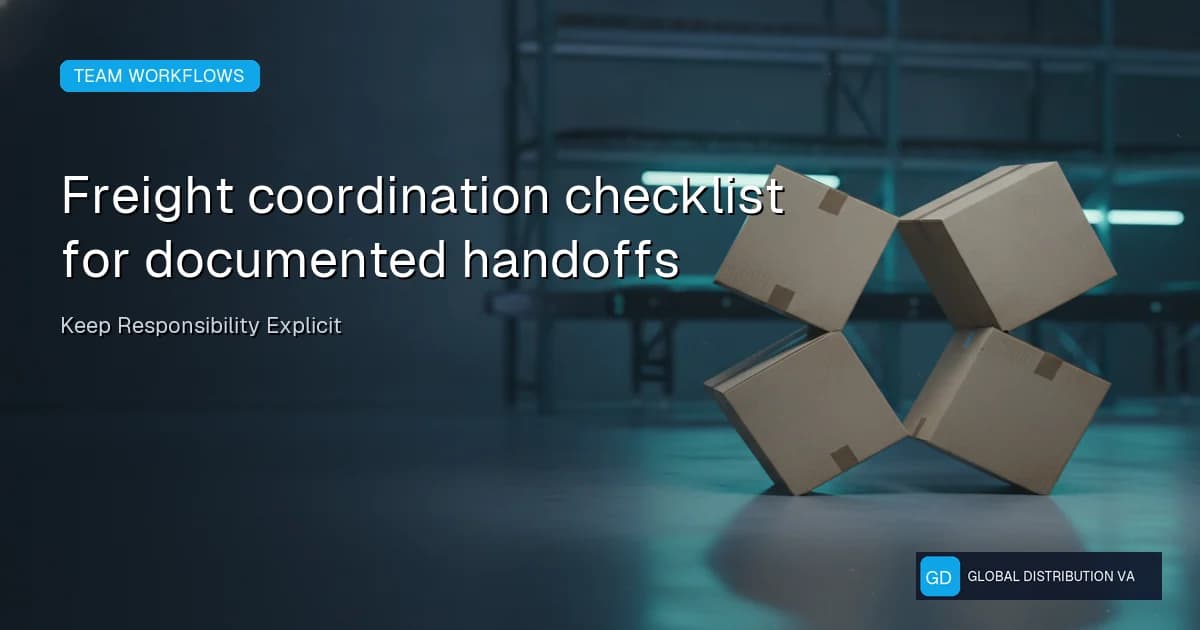 Article graphic with plain freight containers in a documented logistics setting