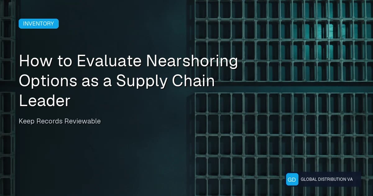Article graphic about global supply chain workflow controls