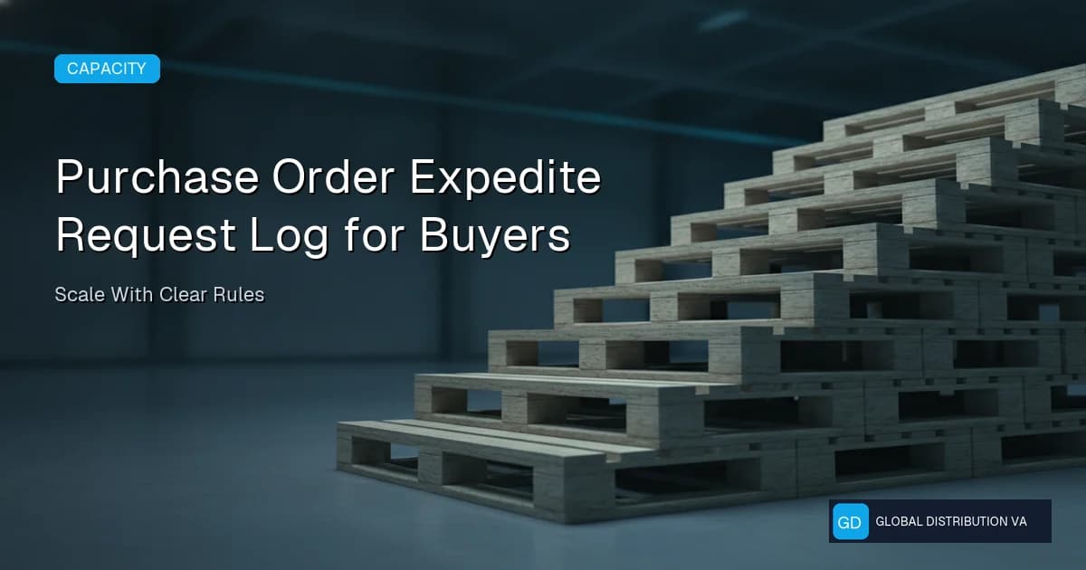 Operational record illustration for Purchase Order Expedite Request Log for Buyers