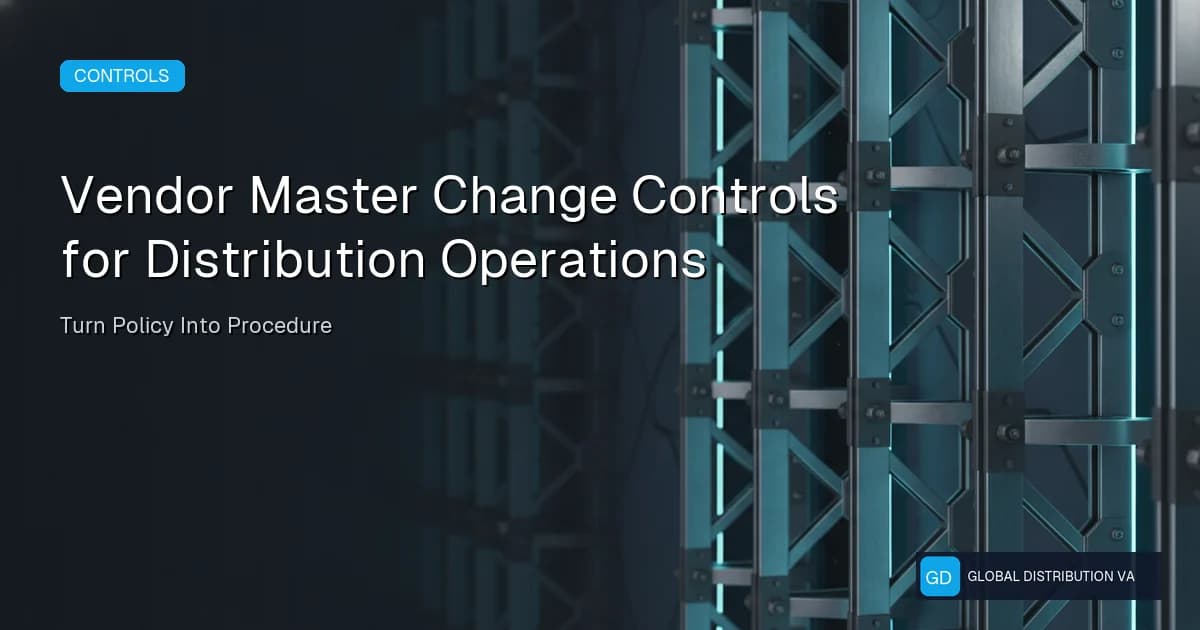 Article graphic about master data workflow controls