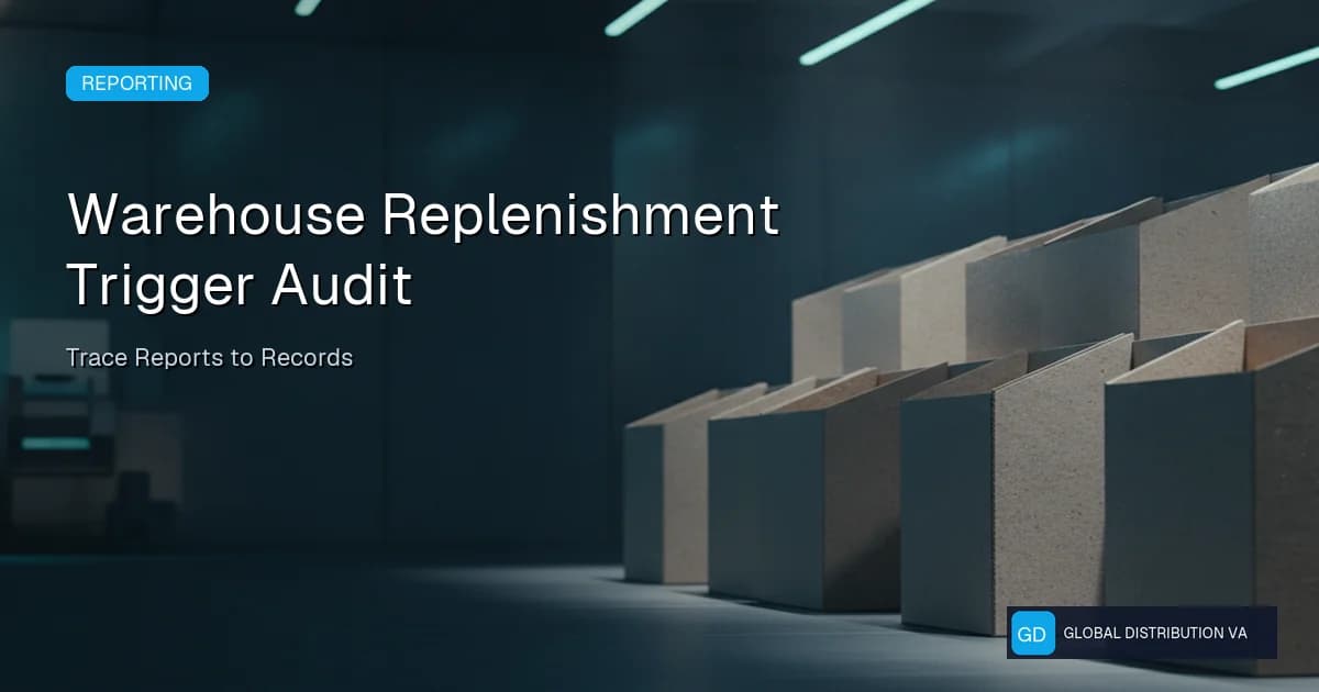 Warehouse replenishment trigger audit