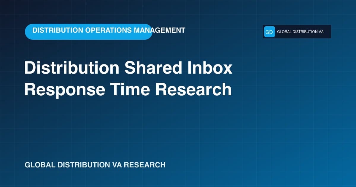 Research data card for Distribution Shared Inbox Response Time Research